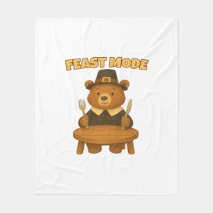 Feast Mode � Cute Herbst-Comfort-Food-Platte Boxy Fleecedecke