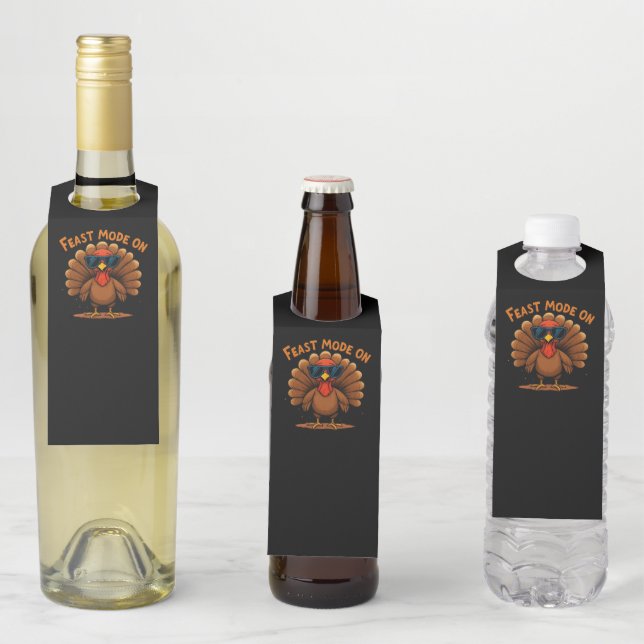 Feast Mode On Bottle Tags Flaschenanhänger (Beispiel)
