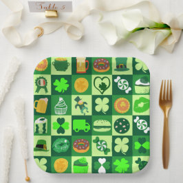feast of saint patrick pattern paper Bowls Pappteller