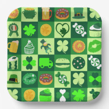 feast of saint patrick pattern paper Bowls