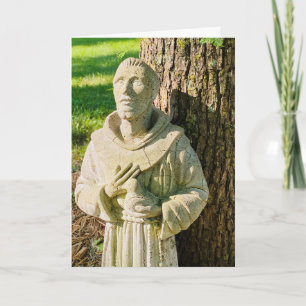 Feast of St. Francis With Bird in Hand Karte