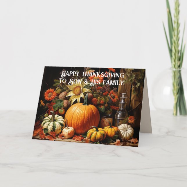 FEAST SON & FAMILY ERNTEDANK CARD KARTE (Vorderseite)