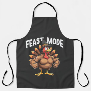 Feastmode Funny Erntedank Türkei Fitness Essen Schürze