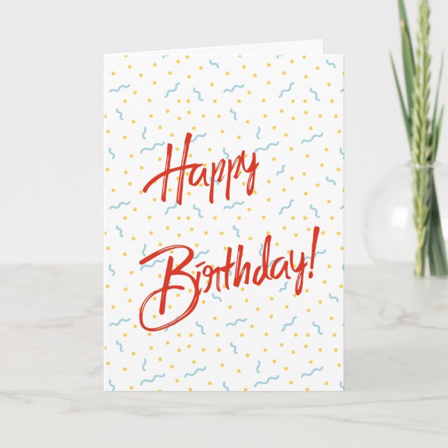Feasty Happy Birthday Karte (Vorderseite)
