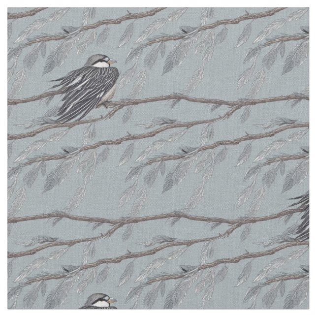 Feather-Blätter 2 Stoff (Nahaufnahme)