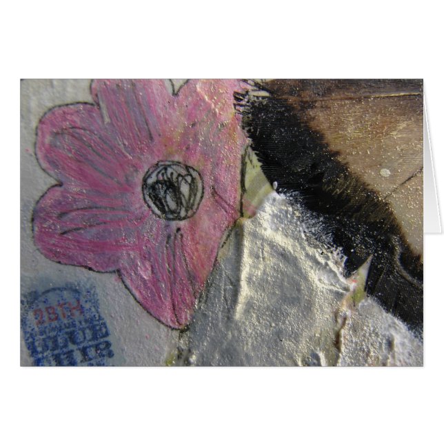 Feather Blume Collage (Vorderseite (Horizontal))