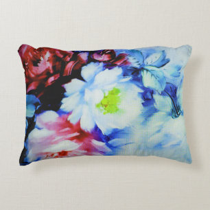 Feather Brushed Wasserfarbe Rose Kissen Kissen