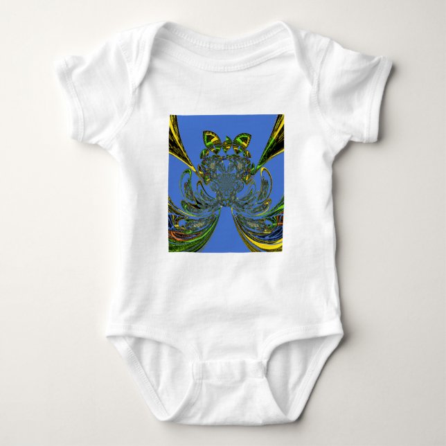 Feather Fish Baby Strampler (Vorderseite)