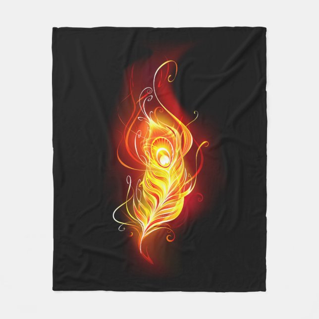 Feather Fleecedecke (Vorderseite)