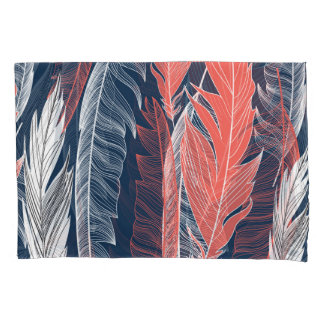 Feather Graphics, schönes nahtloses Muster. Kissenbezug