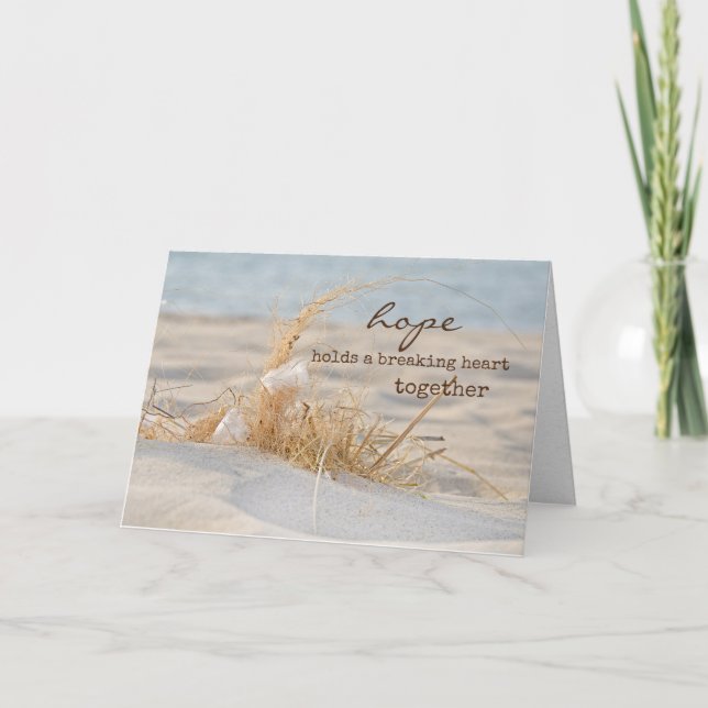 Feather in Beach Grass Karte (Vorderseite)