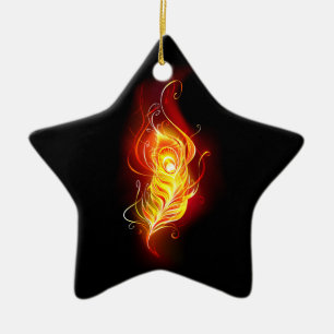 Feather Keramik Ornament