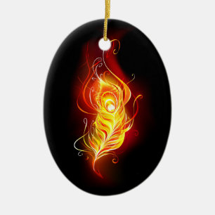 Feather Keramik Ornament