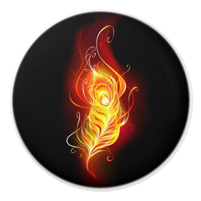 Feather Keramikknauf (Vorderseite)