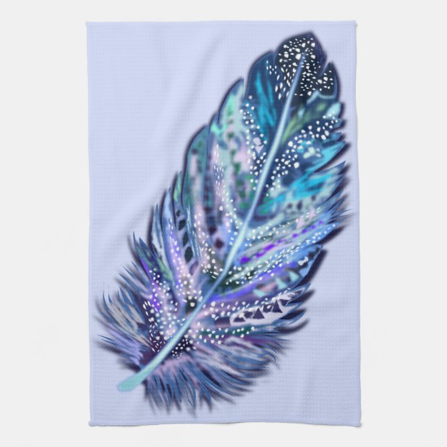 Feather Kitchen Handtuch - Custom Colors (Vertikal)
