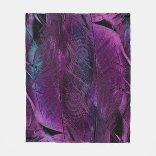 Feather Muster Textur Fleecedecke