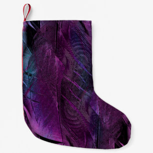 Feather Muster Textur Kleiner Weihnachtsstrumpf