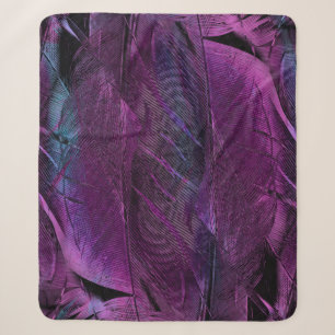Feather Muster Textur Sherpadecke
