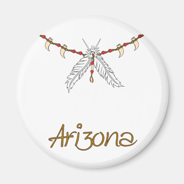 Feather Necklace Magnet (Vorne)