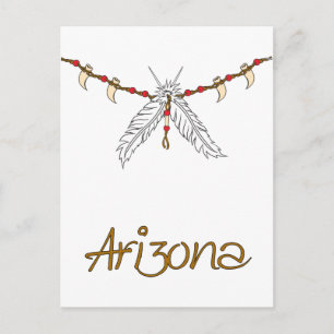 Feather Necklace Postkarte