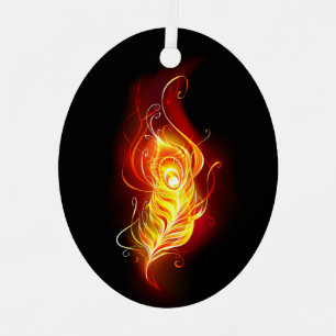 Feather Ornament Aus Metall