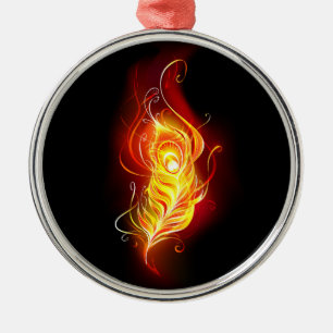 Feather Ornament Aus Metall