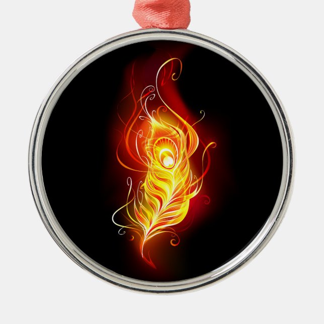 Feather Ornament Aus Metall (Vorne)