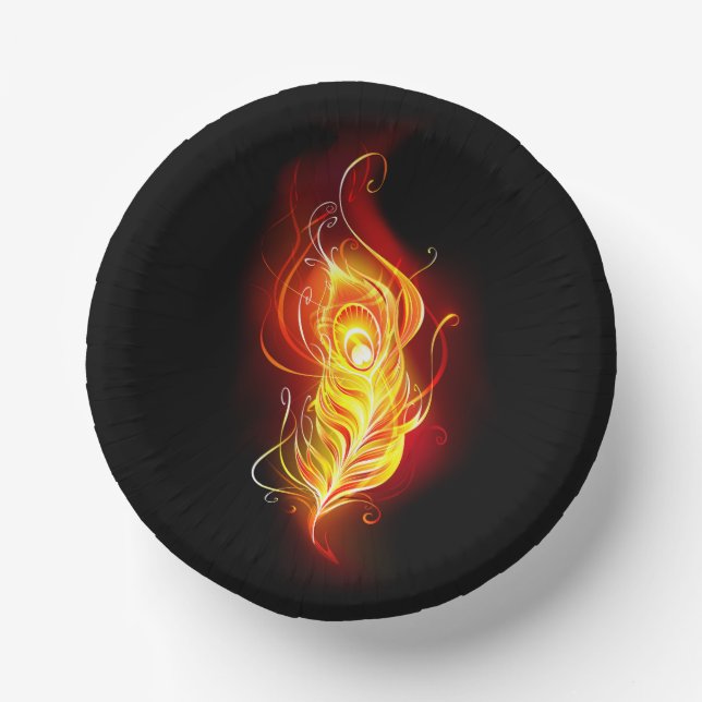 Feather Pappteller (Vorderseite)