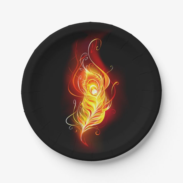 Feather Pappteller (Vorderseite)