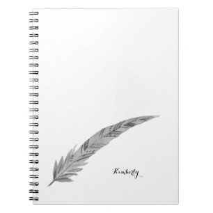 Feather Personalisiert Notebook - Watercolor Notizblock