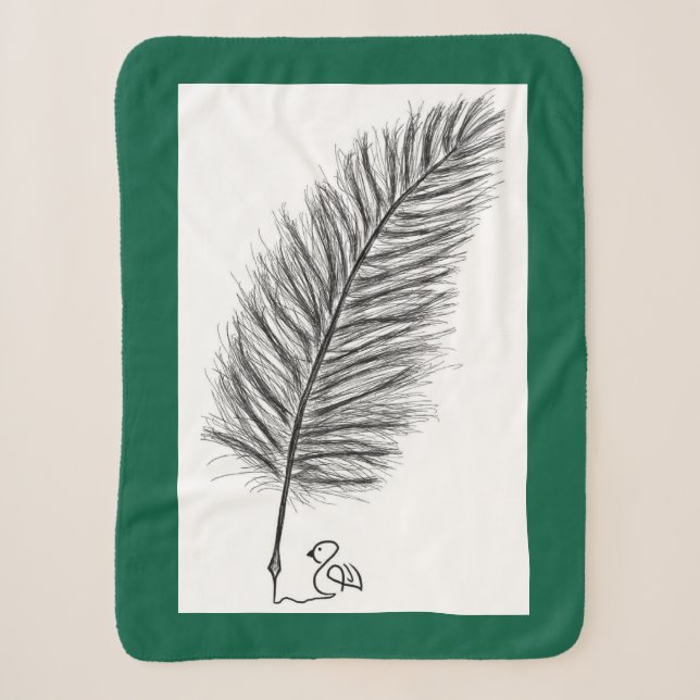 Feather Quill die Stimme der Gedanken und Emotione Sherpadecke (Vorderseite)