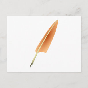 Feather Quill Pen Postkarte