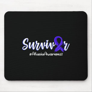 Feather Ribbon Ataxia Sensibilisierung Geschenke Mousepad