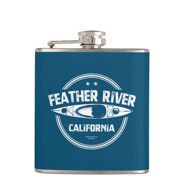 Feather River, Kalifornien Flachmann (Vorderseite)