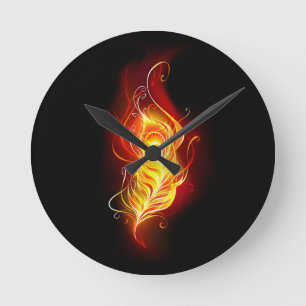 Feather Runde Wanduhr