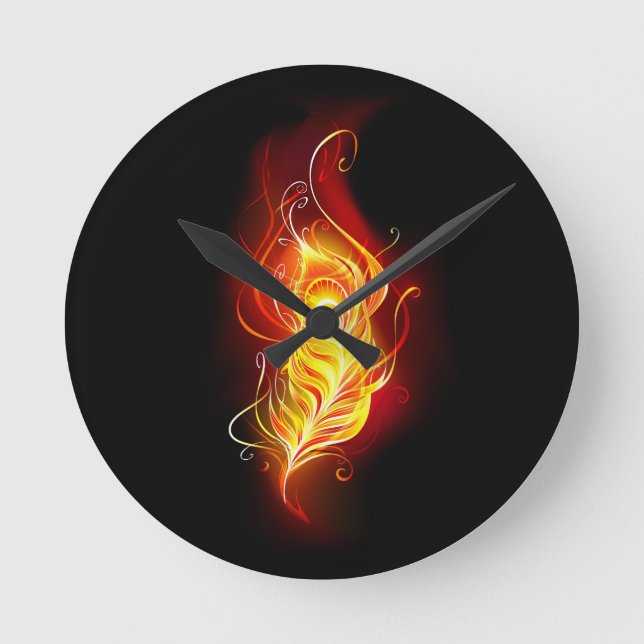 Feather Runde Wanduhr (Vorderseite)