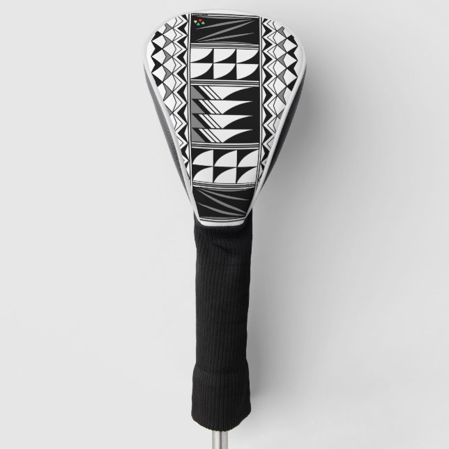 Feather Segen in Gray Golf Head Cover Headcover (Vorderseite)