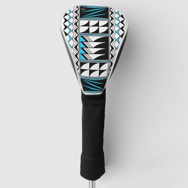 Feather Segen in Türkisblau Golf Head Cover Golf Headcover (Vorderseite)