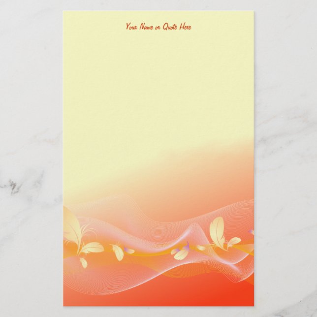 Feather Song Briefpapier (Vorderseite)