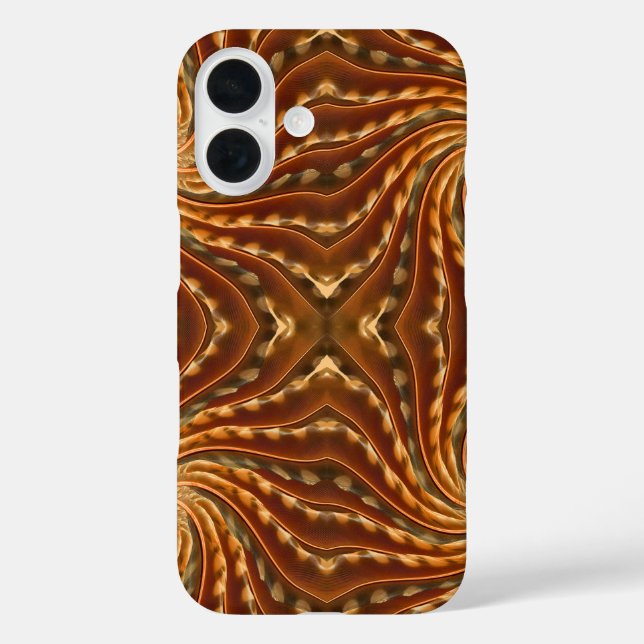 Feather Twirl iPhone 16 Hülle (Rückseite)