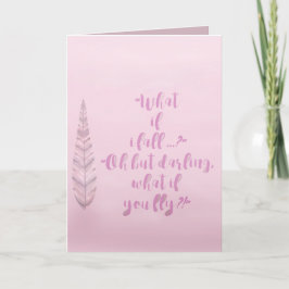Feather - Was ist, wenn ich falle? Inspirationskur Karte