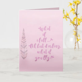 Feather - Was ist, wenn ich falle? Inspirationskur Karte