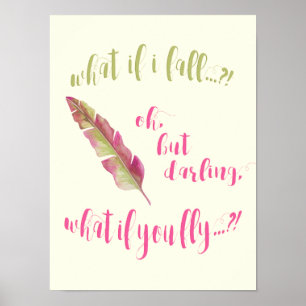 Feather - Was ist, wenn ich falle? Inspirationsque Poster