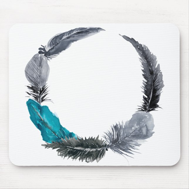 Feather Wreath Mousepad (Vorne)