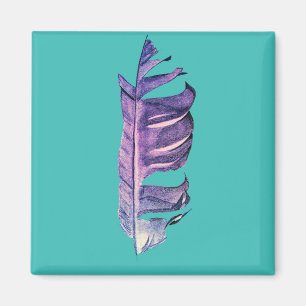 Feather zeichne originelle Kunstillustrierung Magnet