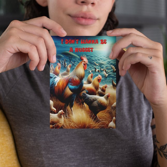 Feathered Ansammlung: Hühner auf der Wiese spielen Postkarte (Von Creator hochgeladen)