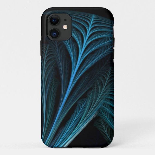 Feathered Fraktal Art Design Case-Mate iPhone Hülle (Rückseite)