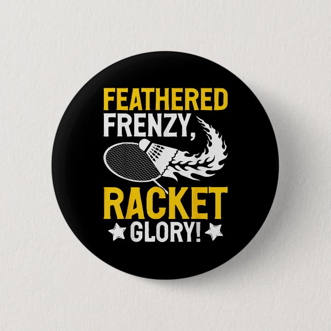 Feathered Frenzy, Racket Glory! Badminton Player S Button (Vorderseite)