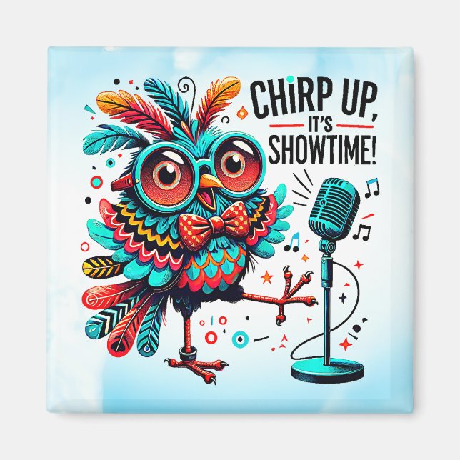 Feathered Performer Magnet (Vorne)