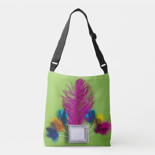 Feathered-Tasche Tragetaschen Mit Langen Trägern (Vorderseite)